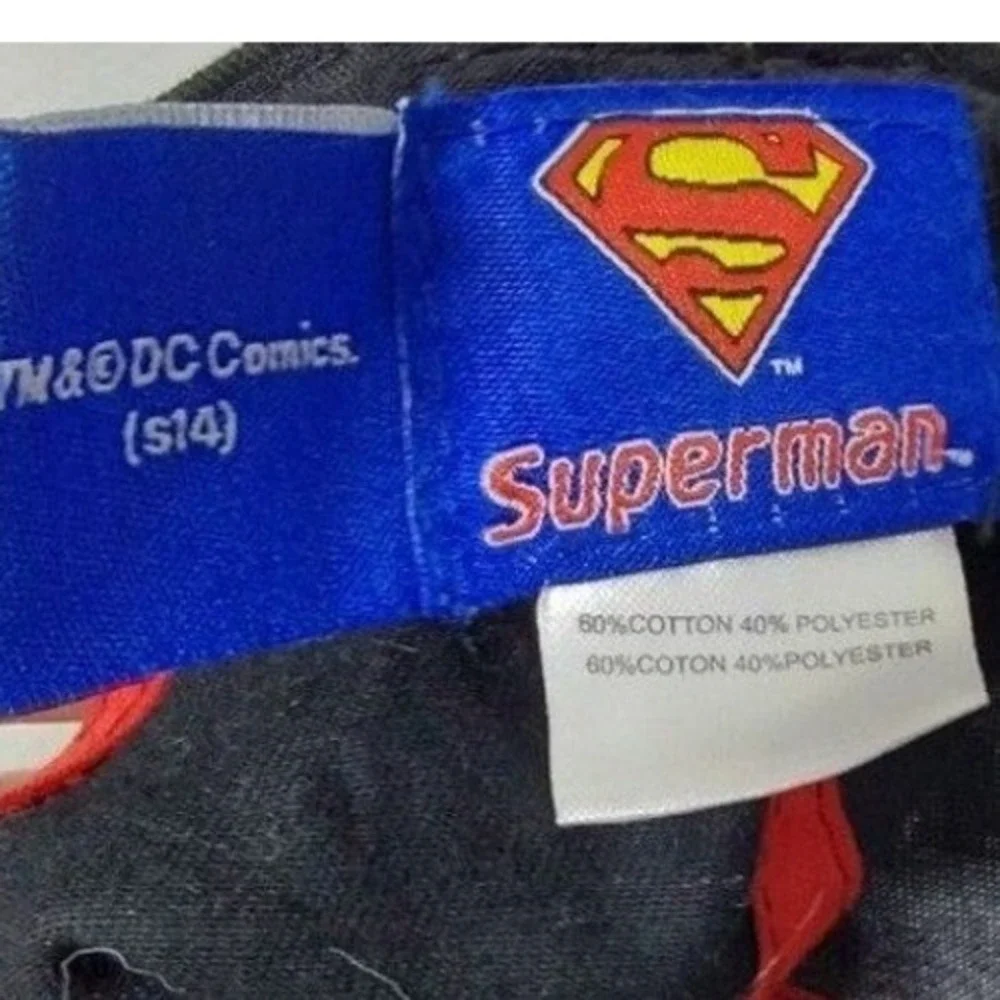 DC Comics Superman Hat Graphic Print Baseball Cap Kids‎ Black